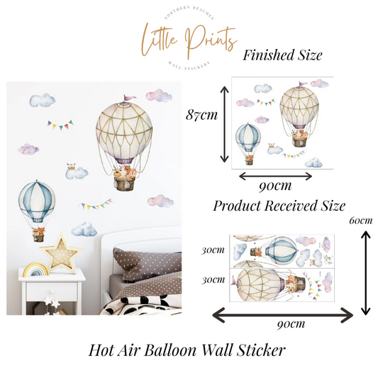 Hot Air Balloon Wall Sticker