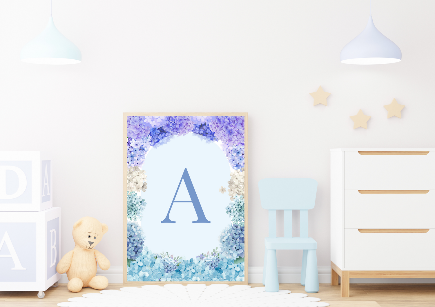 Baby Blue Dreams Letters