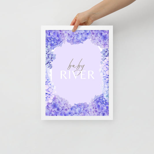 Custom Framed Premium Poster - Purple Dreams