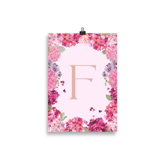 Letter F - Summer Florals