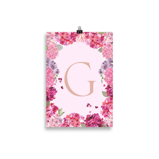 Letter G - Summer Florals