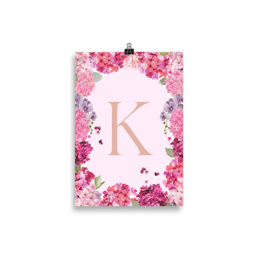 Letter K - Summer Florals