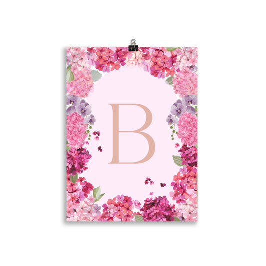 Letter B - Summer Florals