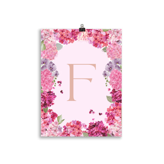 Letter F - Summer Florals
