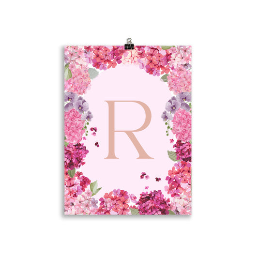 Letter R - Summer Florals